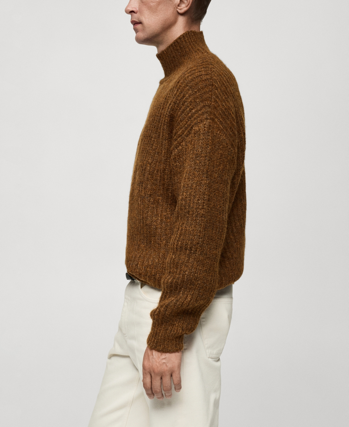 Mango Men's Ribbed-Knit Sweater