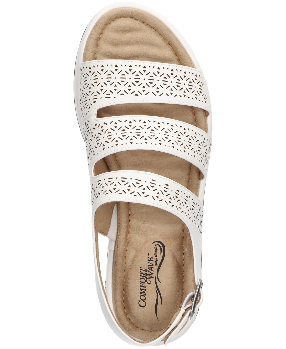 Shop Easy Street Women's Link Comfort Slingback Sandals In White