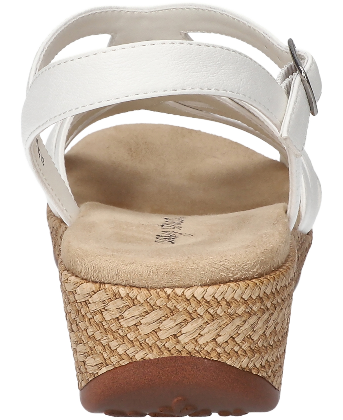 Shop Easy Street Women's Lua Wedge Heel Sandals In White