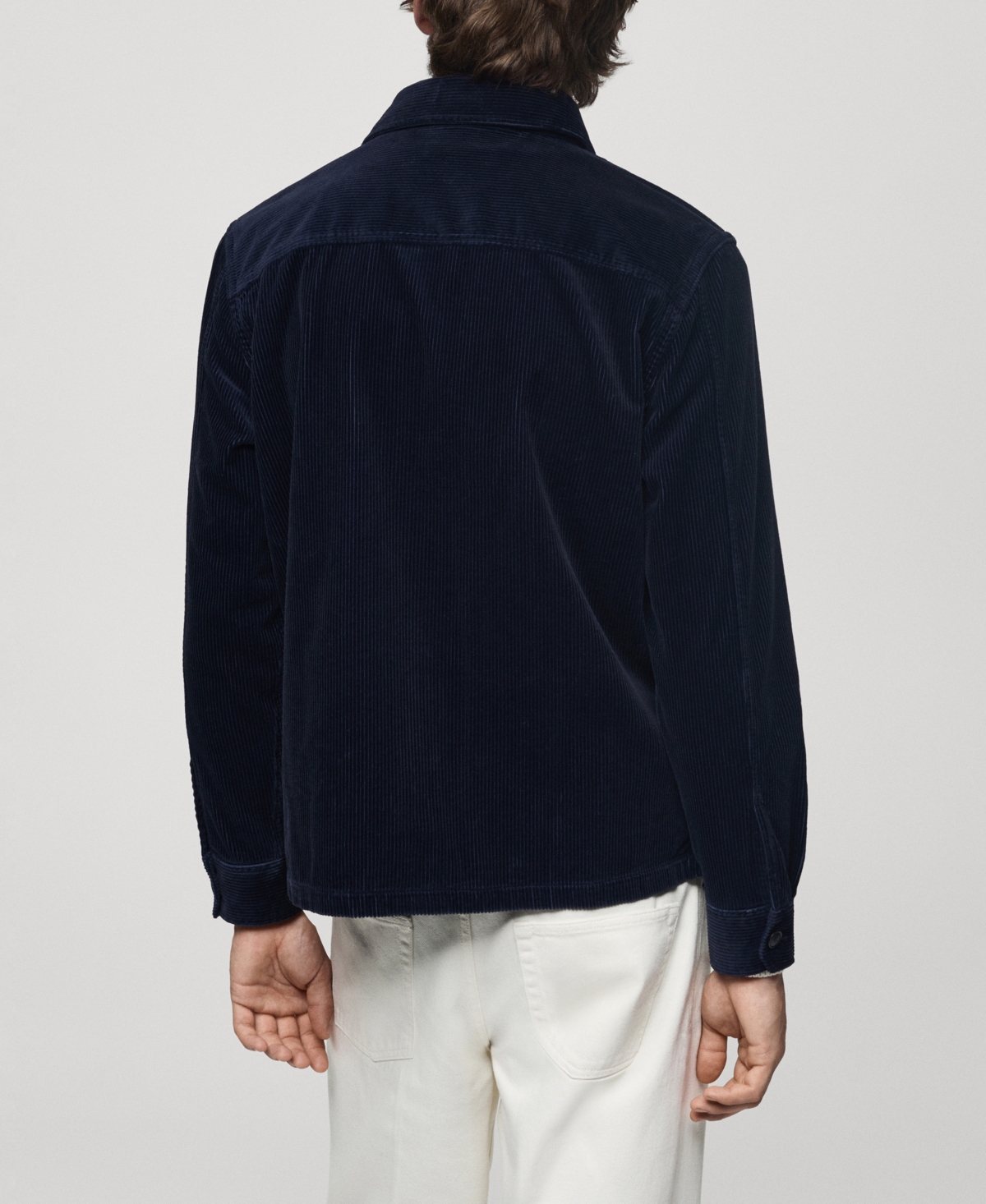 Mango Men's Pockets Detail Corduroy Overshirt