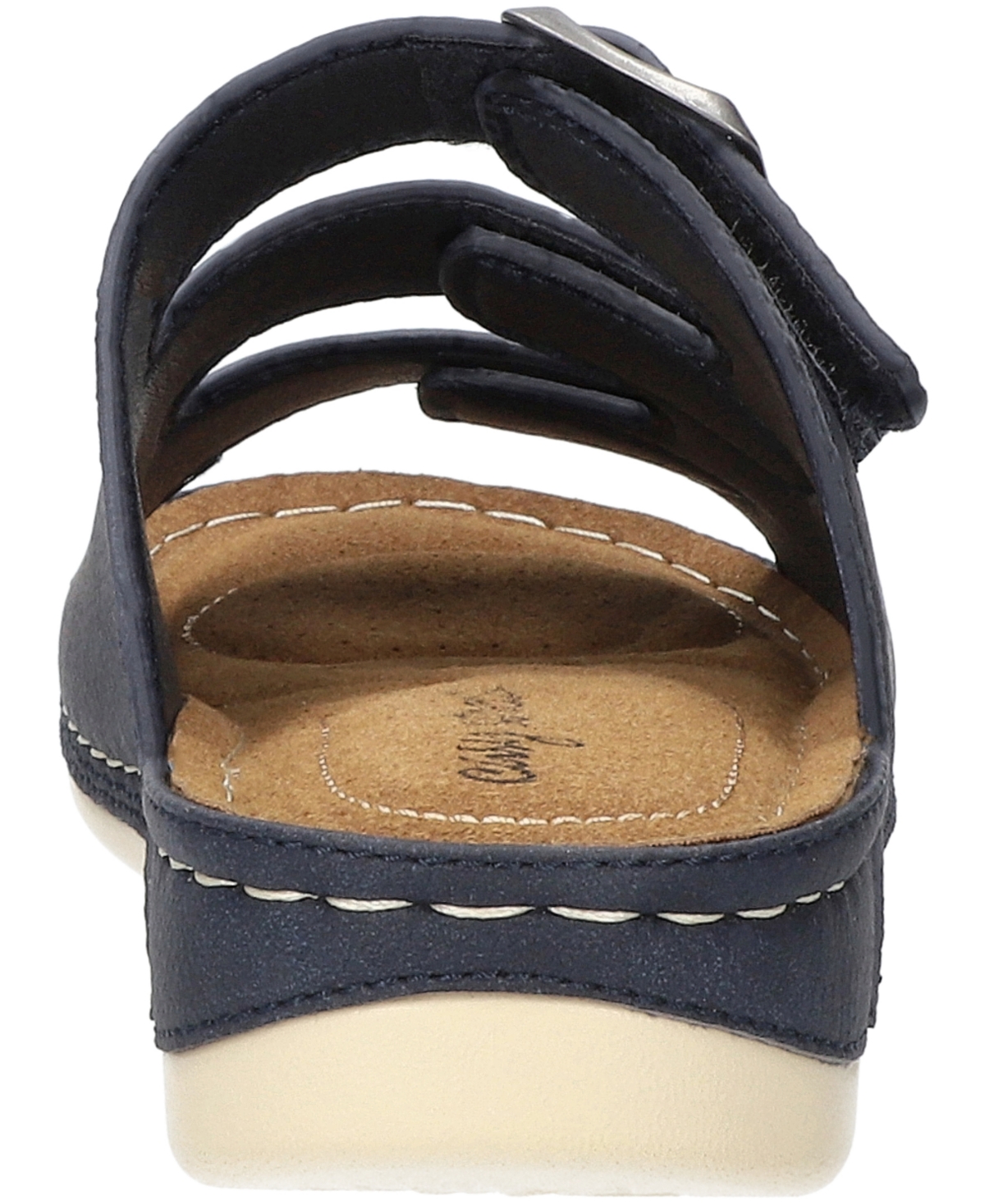 Shop Easy Street Women's Pinterry Comfort Slide Sandals In Navy