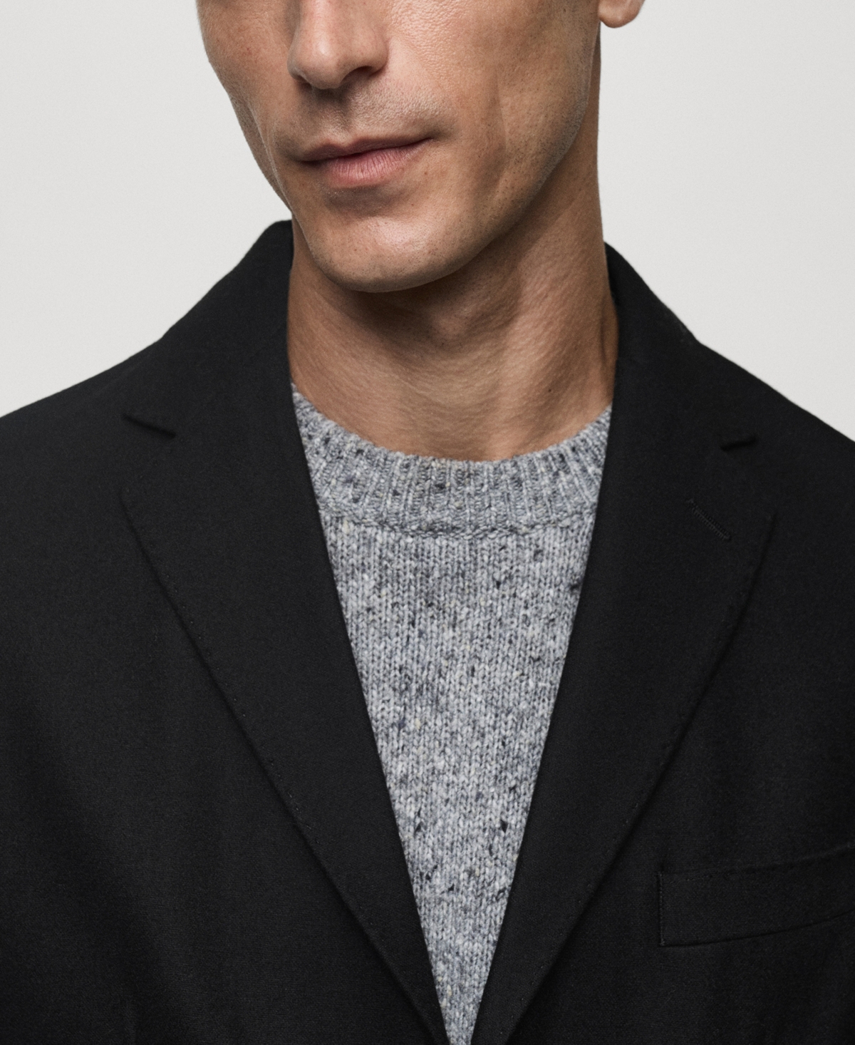 Mango Men's Slim-Fit Wool Blazer