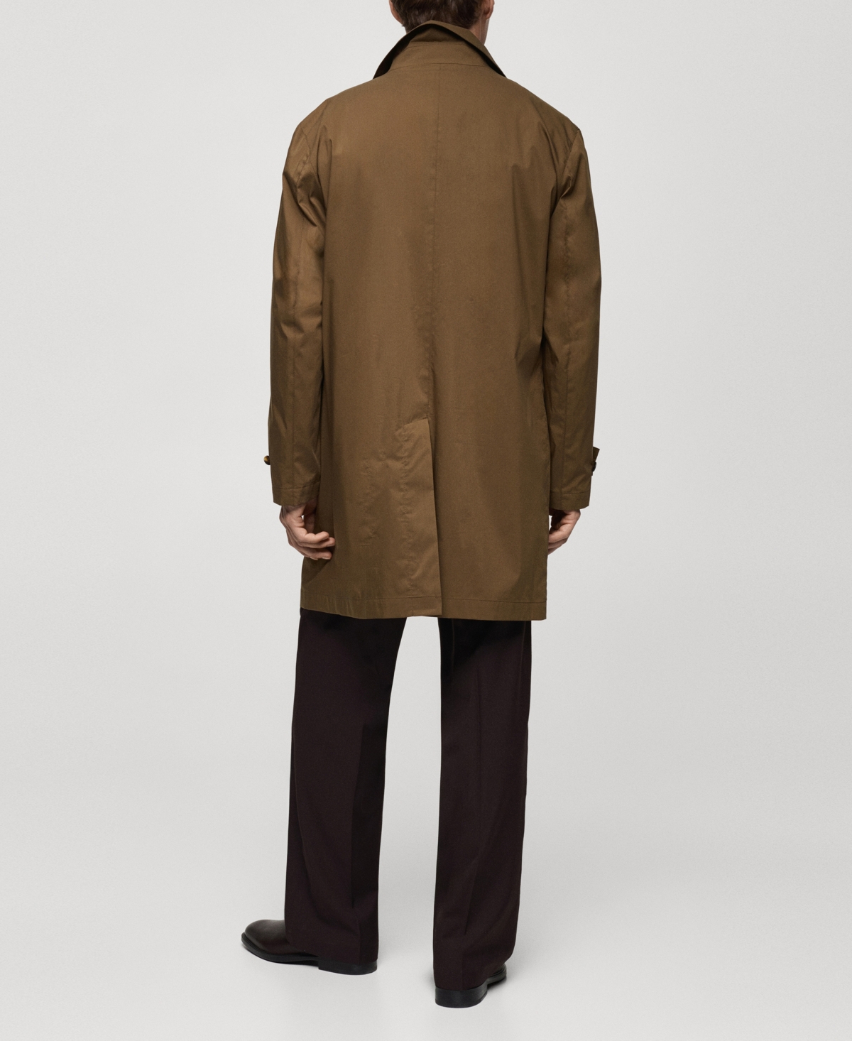 Mango Men's Classic Water-Repellent Trench Coat