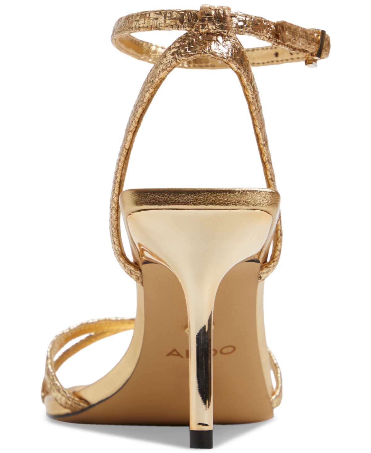 Shop Aldo Women's Adrina Two-piece Dress Sandals In Gold Raffia