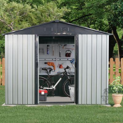  Metal Storage Shed with Window (8' x 4)
