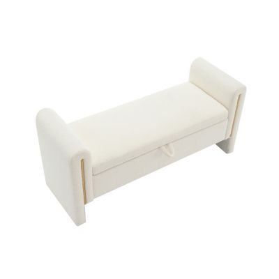 Teddy Bed Bench with Storage and Arms