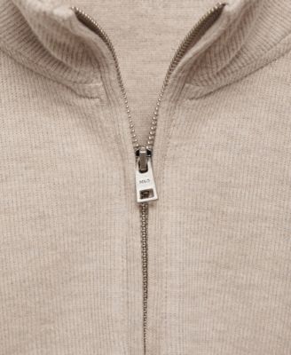 Men's Ribbed-Collar Sweatshirt