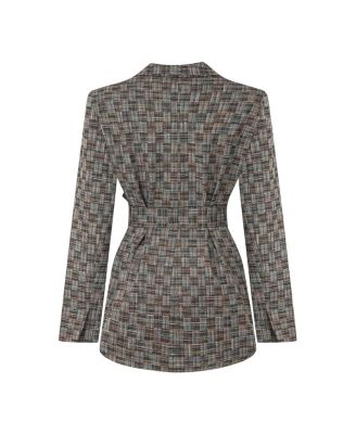 Women's Double-Sided Belt Designed Jacket