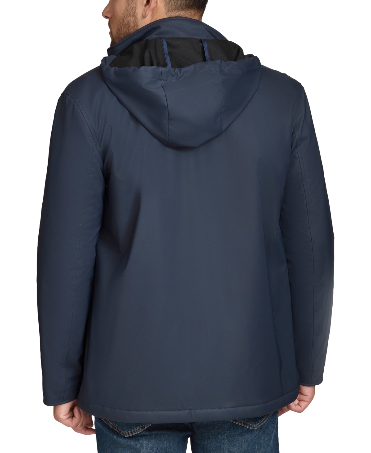 Marc New York Men's Penrith Water-Resistant Rubberized Hooded Jacket