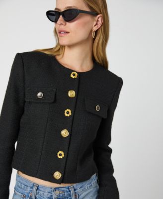Women's Structured Button-Front Jacket