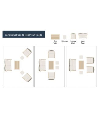 Sencillo 6 Piece Conversation Set