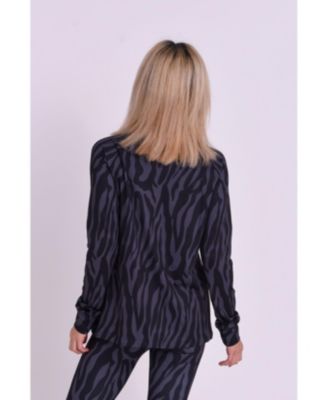 Clothing Women's Baselayer Top - Black Tiger