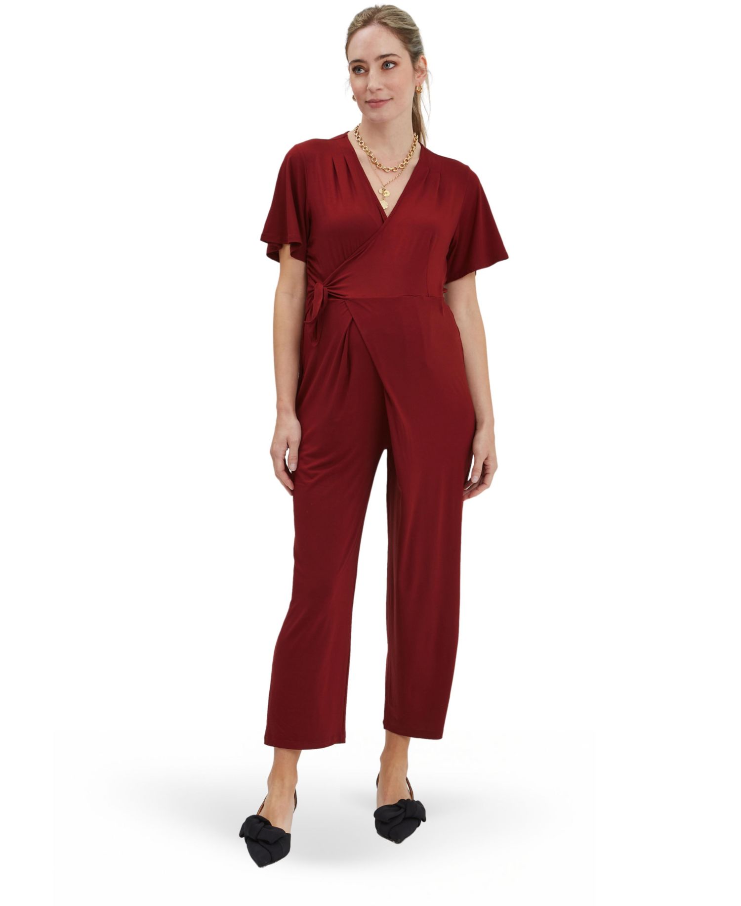 Women's Lucia Nursing Wrap Jumpsuit