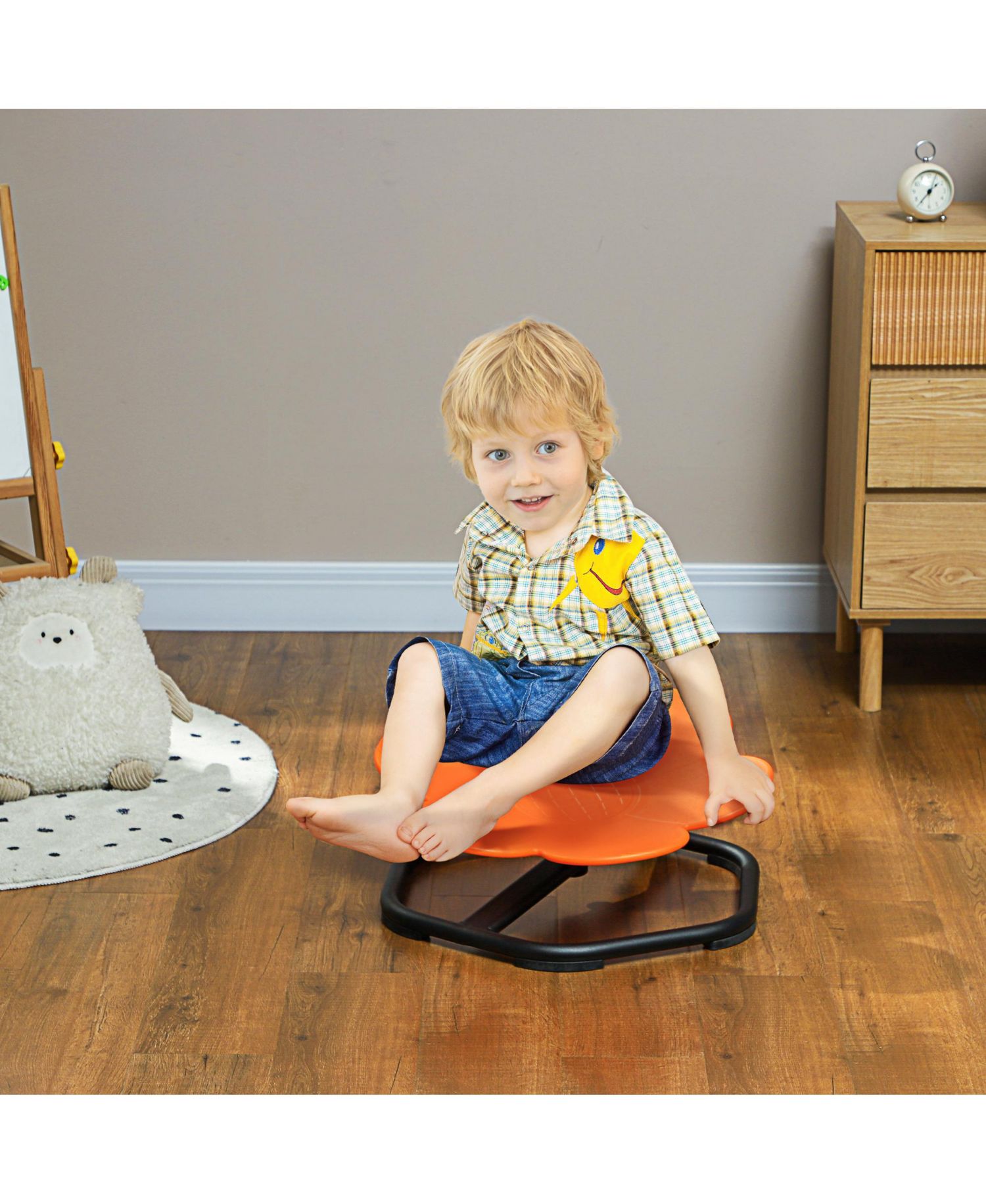 Sensory Spinning Chair, Flower Shaped Kids Swivel Chair for Autism