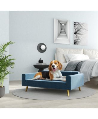 Pet Bed, Cat or Dog Sofa for Small to Medium Dogs w/ Cushion