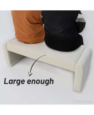 Velvet Bench Look, Velvet Waterfall Upholstered Bench