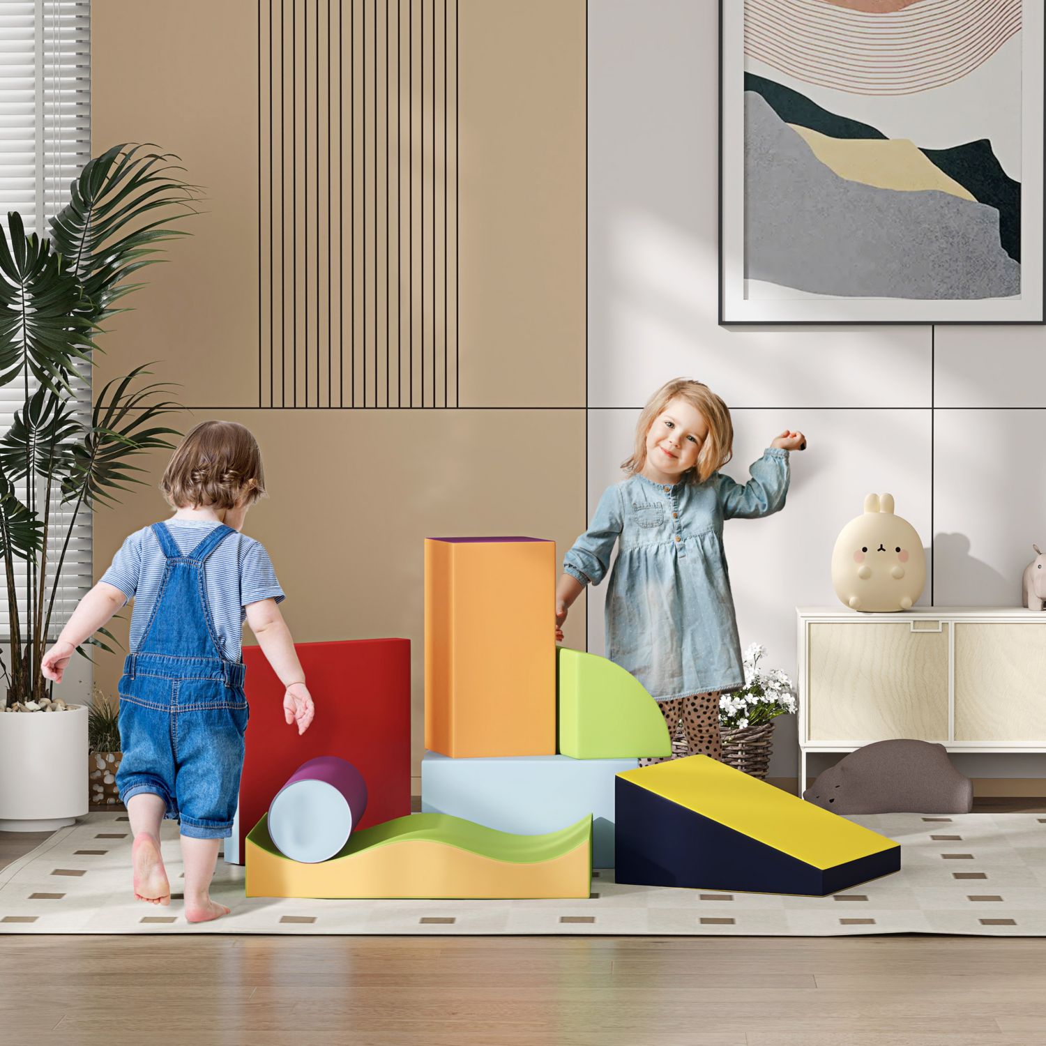 Ages 1-3 7-Piece Soft Climbing Playset
