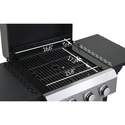 Streamdale 3-Burner Propane BBQ Grill with SS Plancha & 36900BTU
