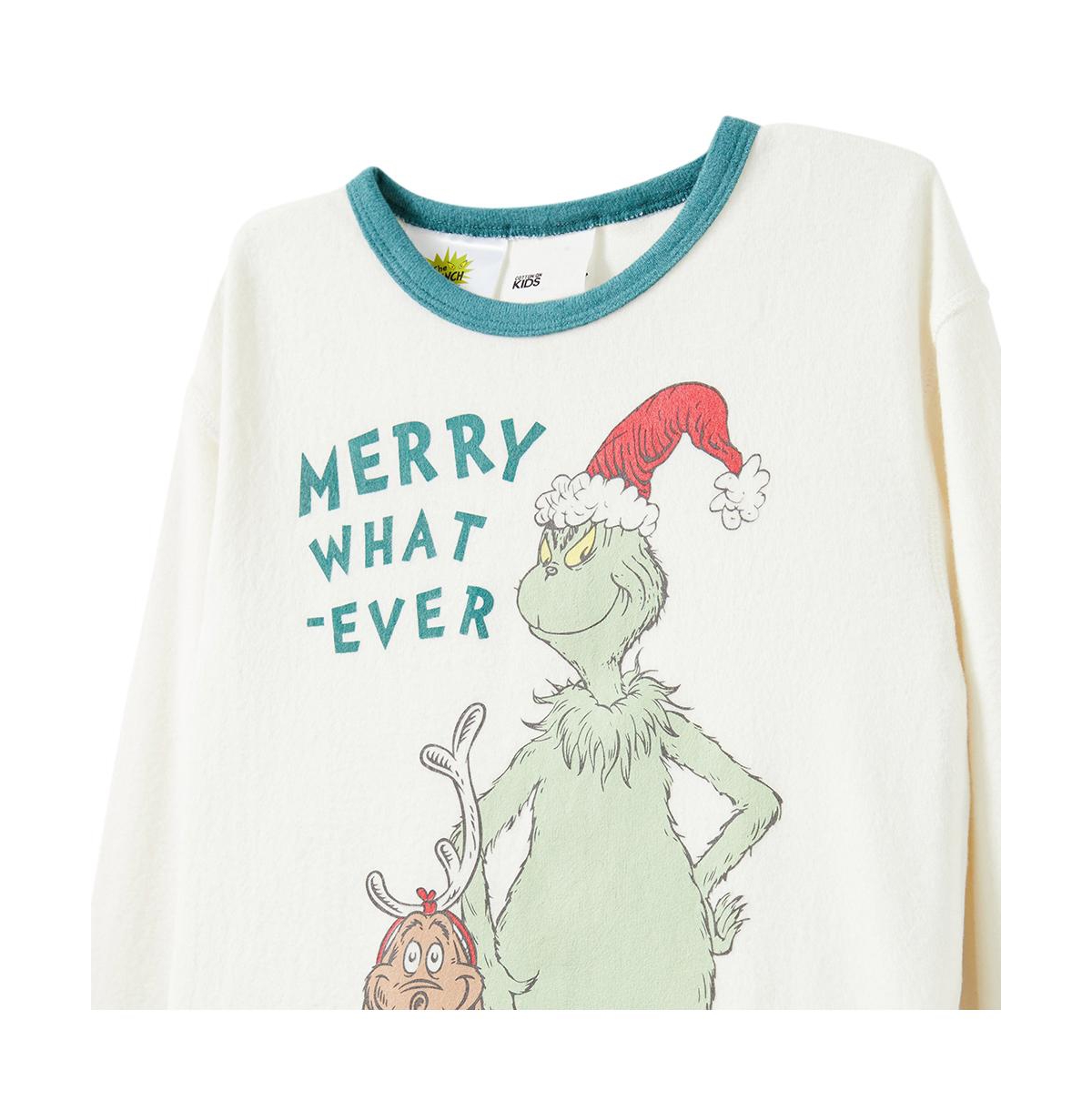 Cotton On Little Boys Little/Big Freddy Long Sleeve Pyjama Set Licensed -merry whatever