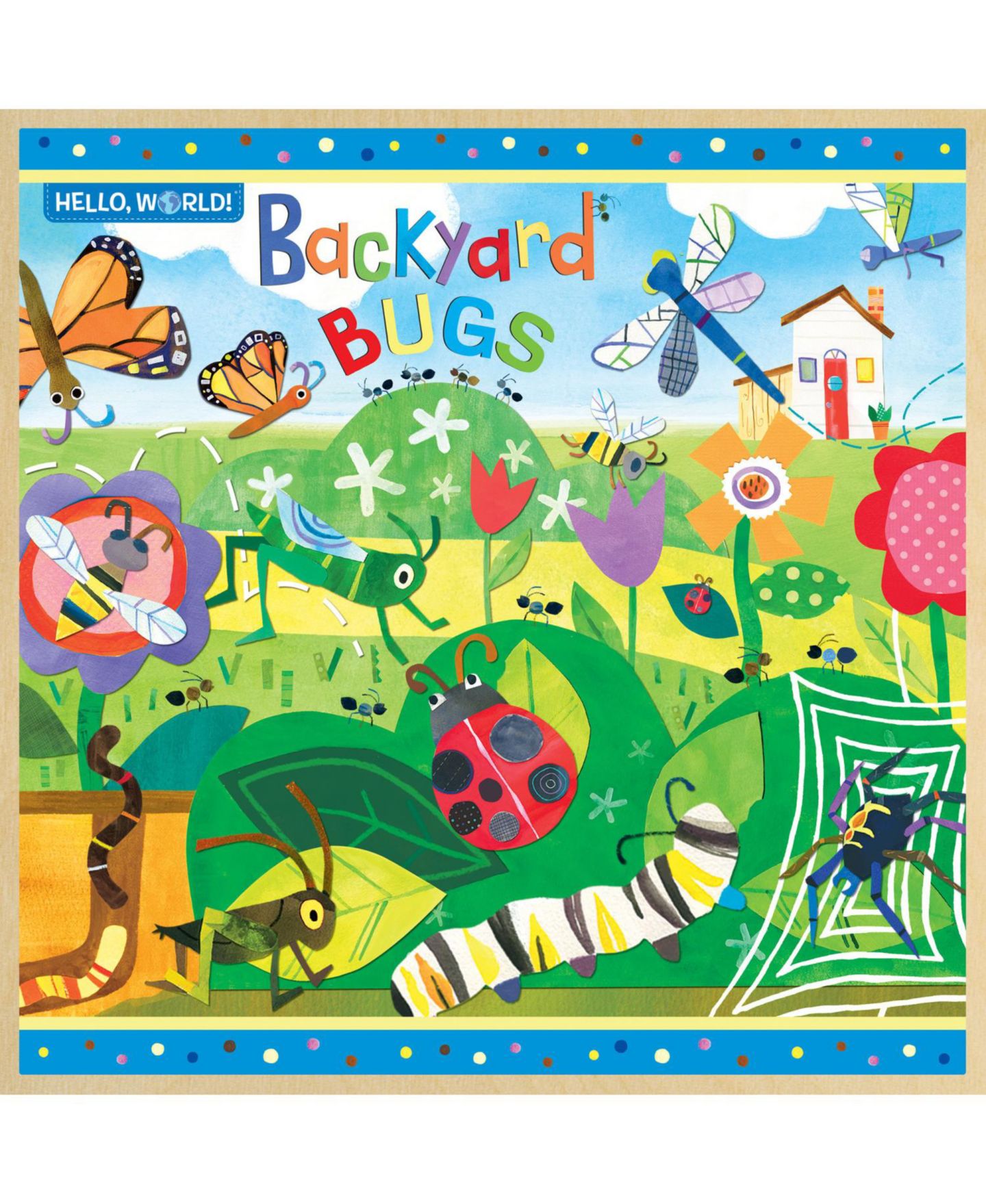 Детская игрушка MasterPieces Puzzles MasterPieces Hello, World! - Backyard Bugs 48 Piece Wood Jigsaw Puzzle, цвет: Разноцветный — фото 2