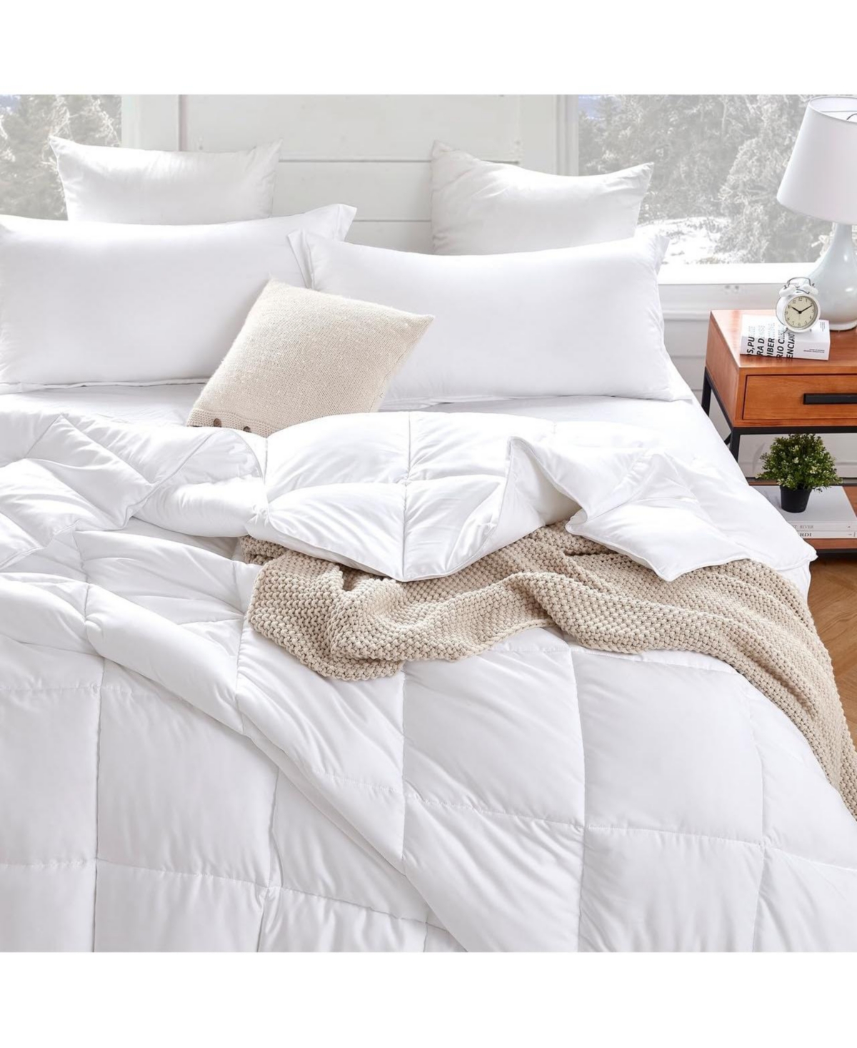 Coma Inducer Snorze Cloud Comforter Set Ultra Cozy - Oversized Comforter - White