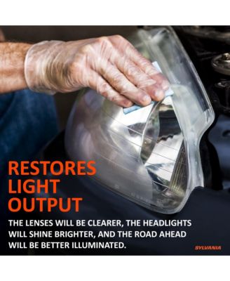 - Headlight Restoration Kit - 3 Easy Steps to Restore Sun Damaged Headlights with Exclusive UV Block Clear Coat, Light Output and Beam Pattern Restored, Long Lasting Protection