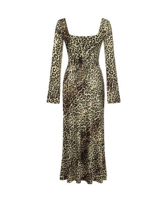 Women's Square Neck Midi Dress