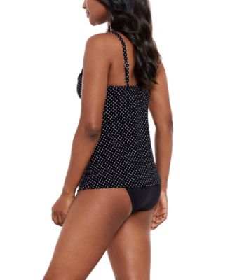 Women's Pin Point DD Loveknot Tankini Swimsuit Top