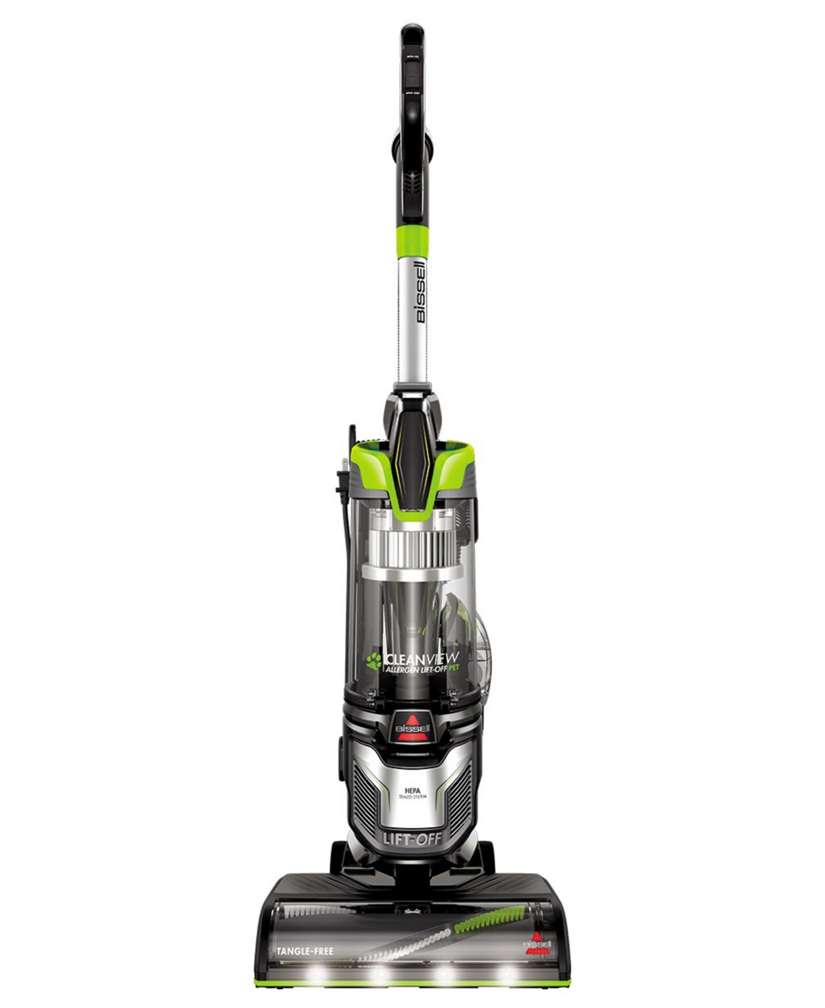 Bissell CleanView Allergen Pet LiftOff Convertible Vacuum - Gray With Green Accents