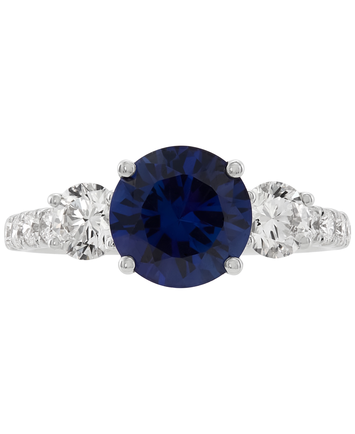 Grown With Love Lab Grown Ruby (3 Ct. T.w.) & Lab Grown Diamond (1 Ct. T.w.) Ring In 14k Gold (also In Lab Grown Eme In Sapphire