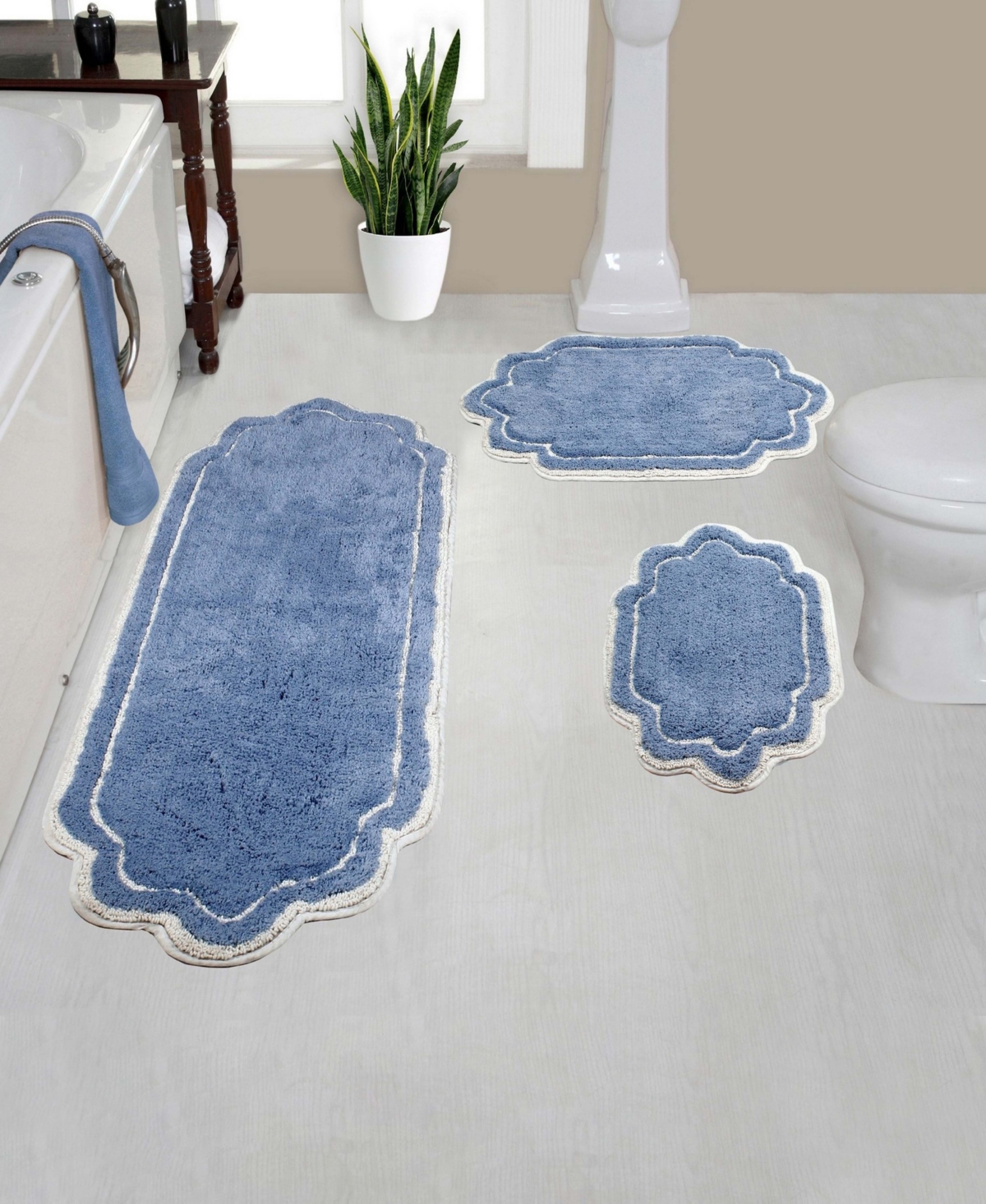 Home Weavers Allure Bathroom -Pc. Bath Rug Set