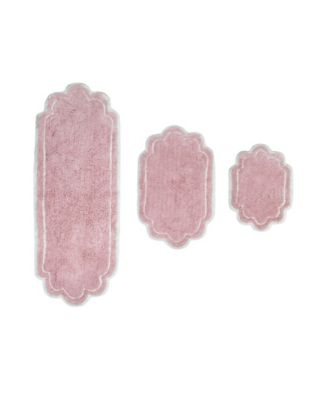 Allure Bathroom 3-Pc. Bath Rug Set