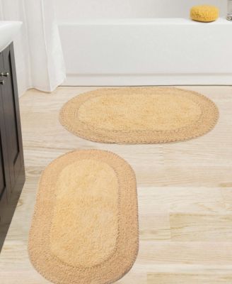 Home Weavers Double Ruffle Large 2-Pc. Bath Rug Set
