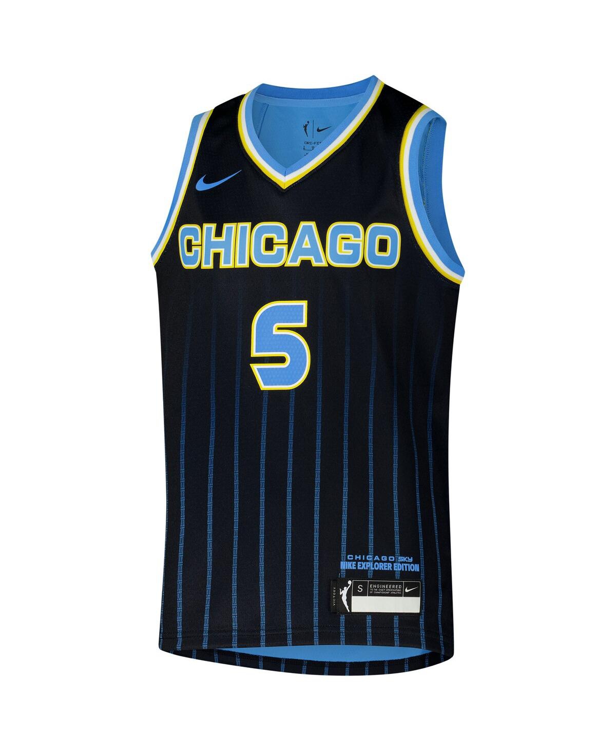 Nike Big Boys and Girls Angel ReeseChicago Sky 2024 Wnba Draft Explorer Edition Victory Player Jersey - Black