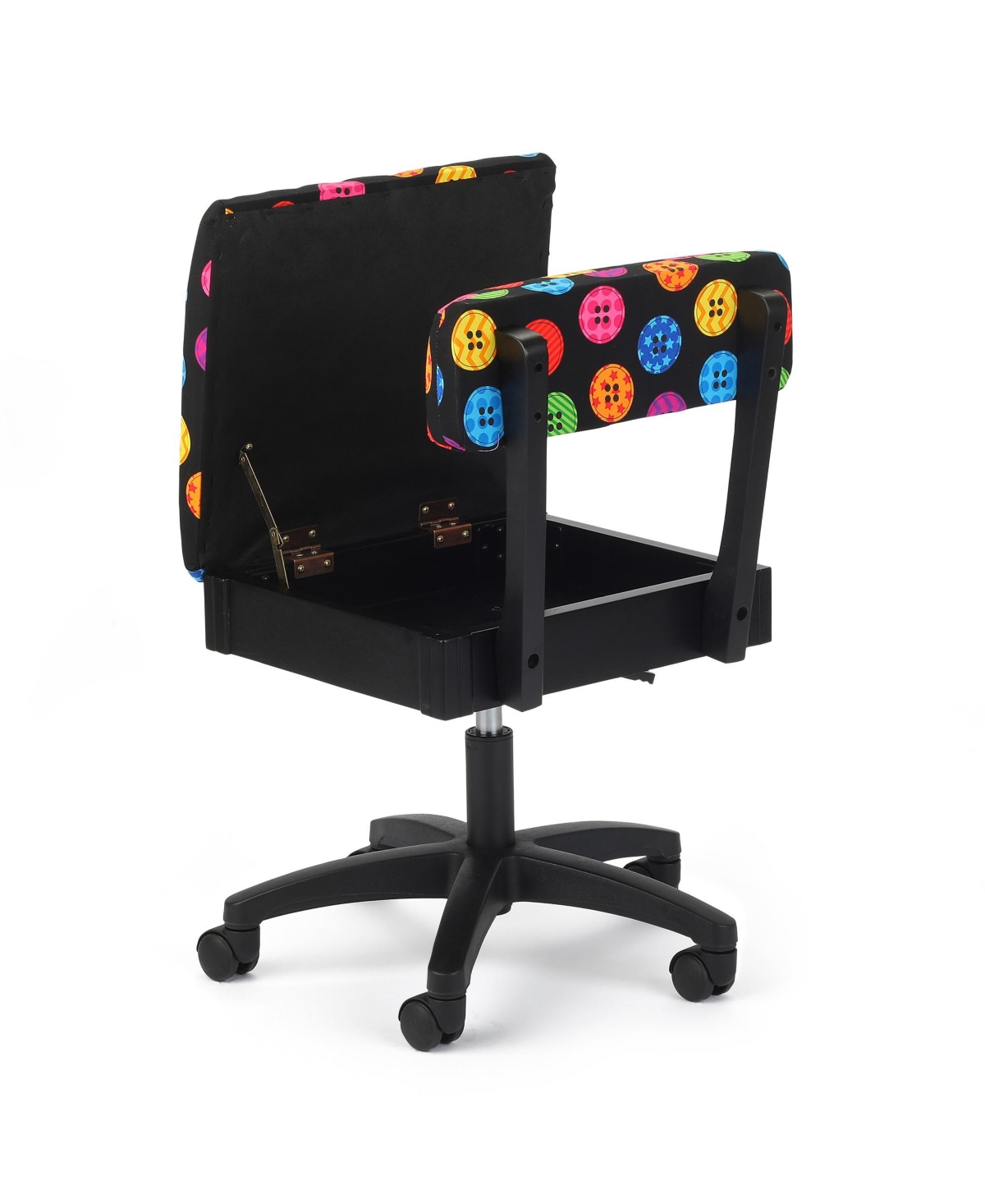 Arrow Companies, Llc Hydraulic Sewing Chairs: Bright Buttons - Multi-colors