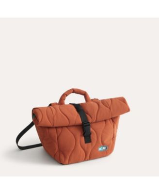 Walker Roll Top Lunch Bag with Adjustable Shoulder Strap Tangerine