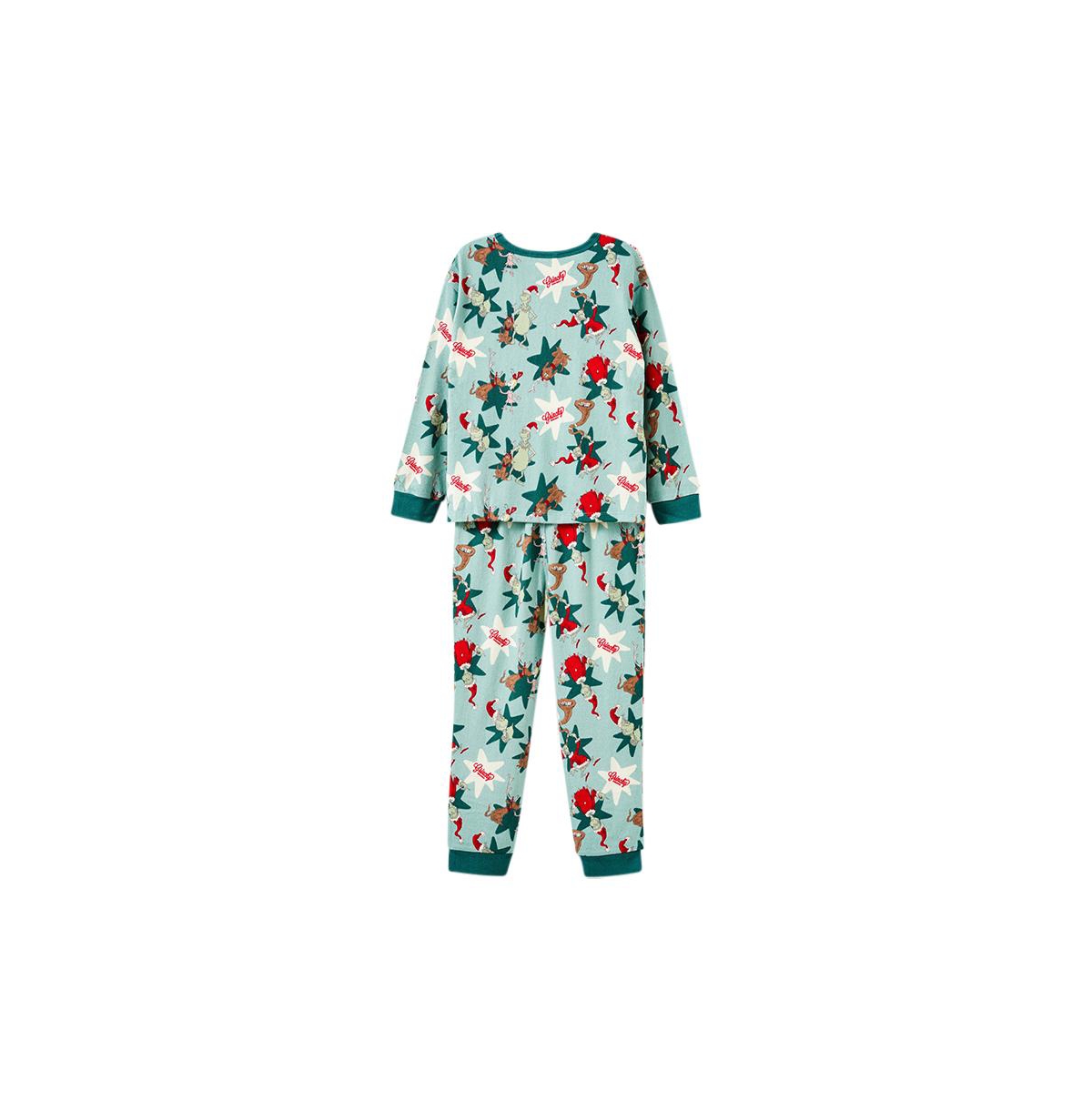 Cotton On Boys Freddy Long Sleeve Pyjama Set Licensed -grinch star