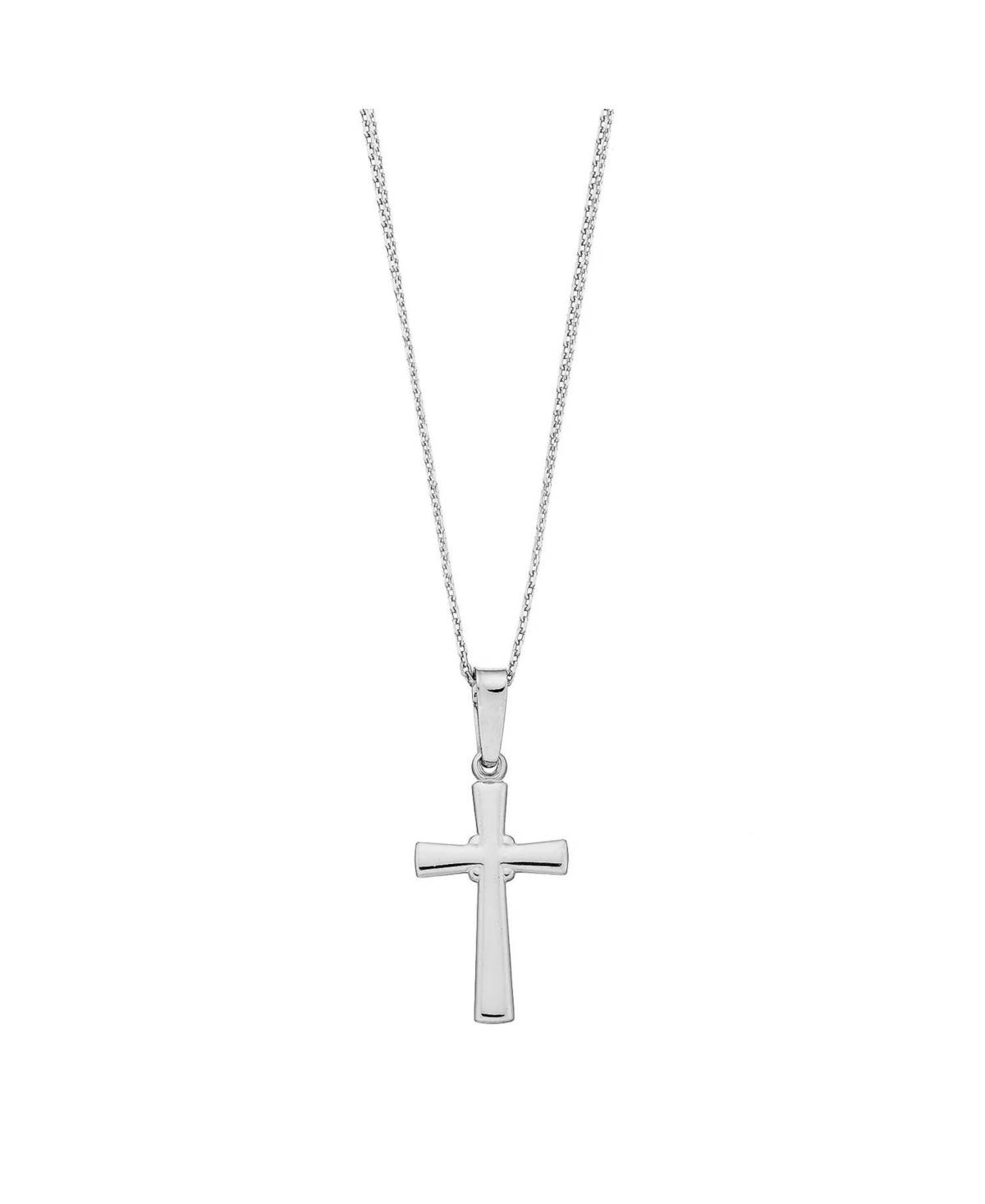 Sterling Silver Cross Pendant - Silver