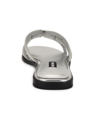 Nine West Women's Germani Woven Flat Slip-On Sandals - Macy's