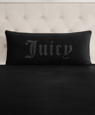 Silver-Tone Rhinestone Decorative Pillow, 16" x 36"