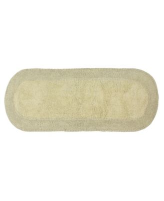 Double Ruffle Bath Rug, 21" x 54"