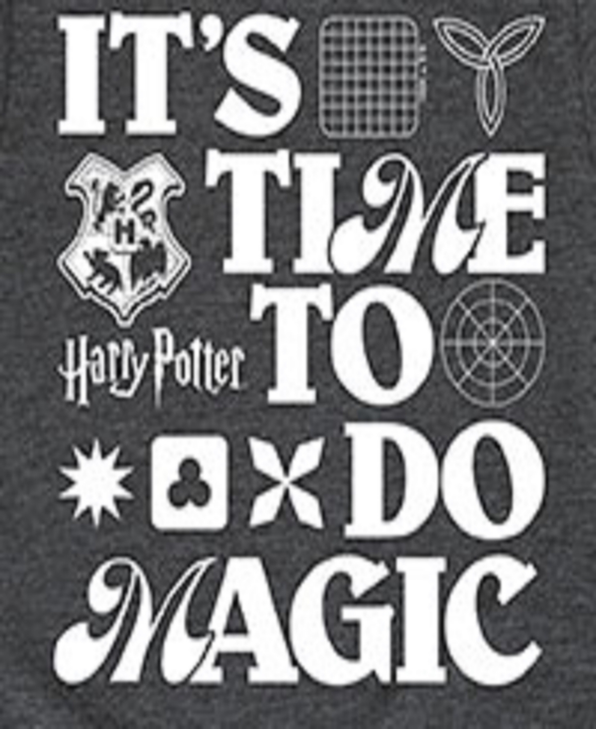 Hybrid Big Boys Harry Potter Do Magic Graphic Tee In Grey