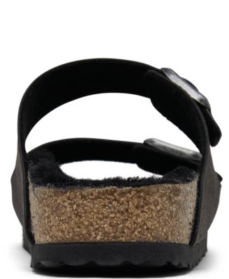 Women's Arizona Shearling Synthetic Sandals from Finish Line