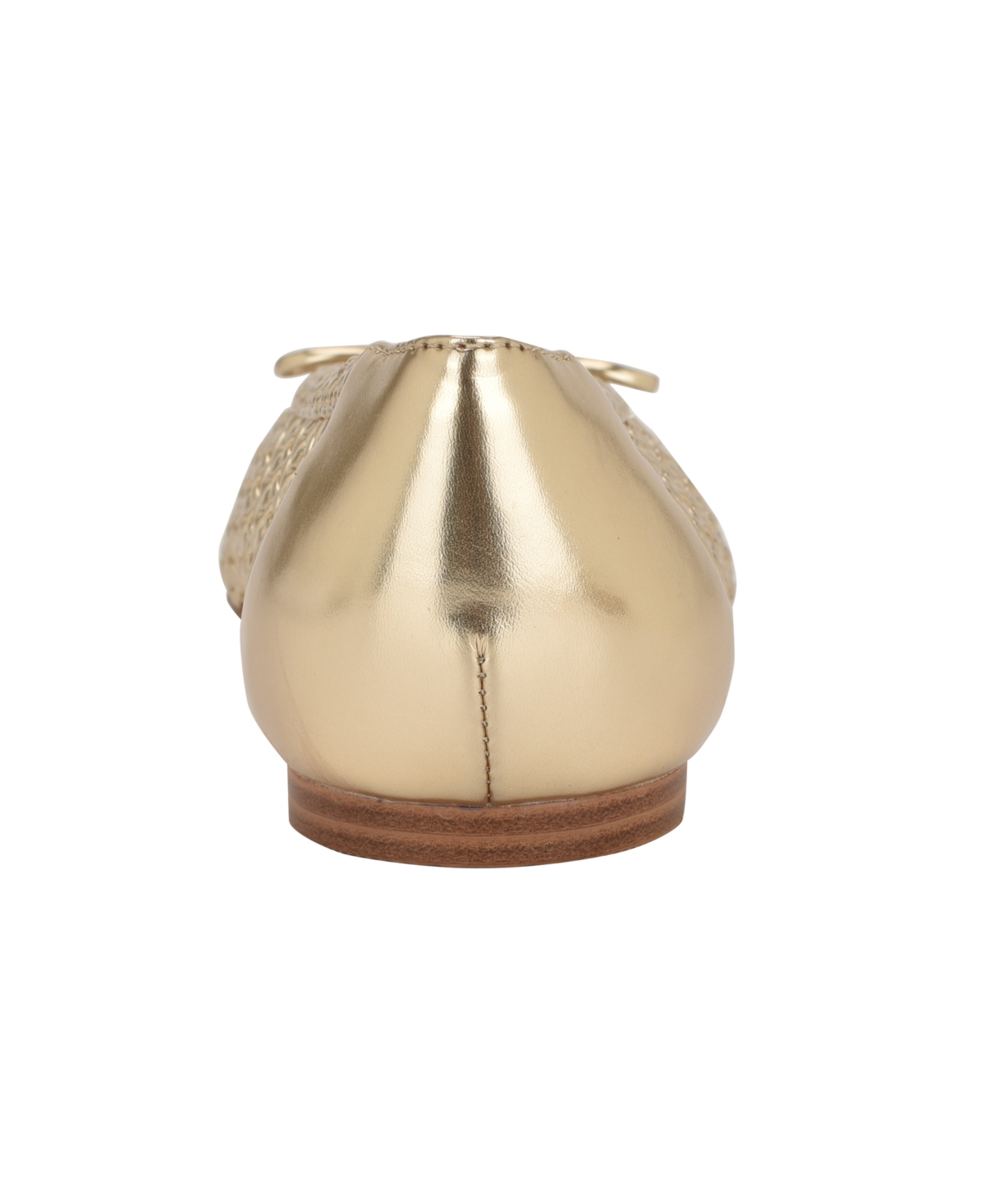 Calvin Klein Zatoria Ballet Flat In Gold