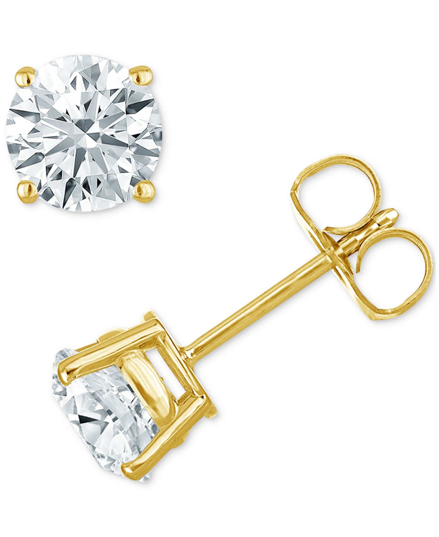 Diamond Four Prong Stud Earrings (3/4 ct. t.w.)