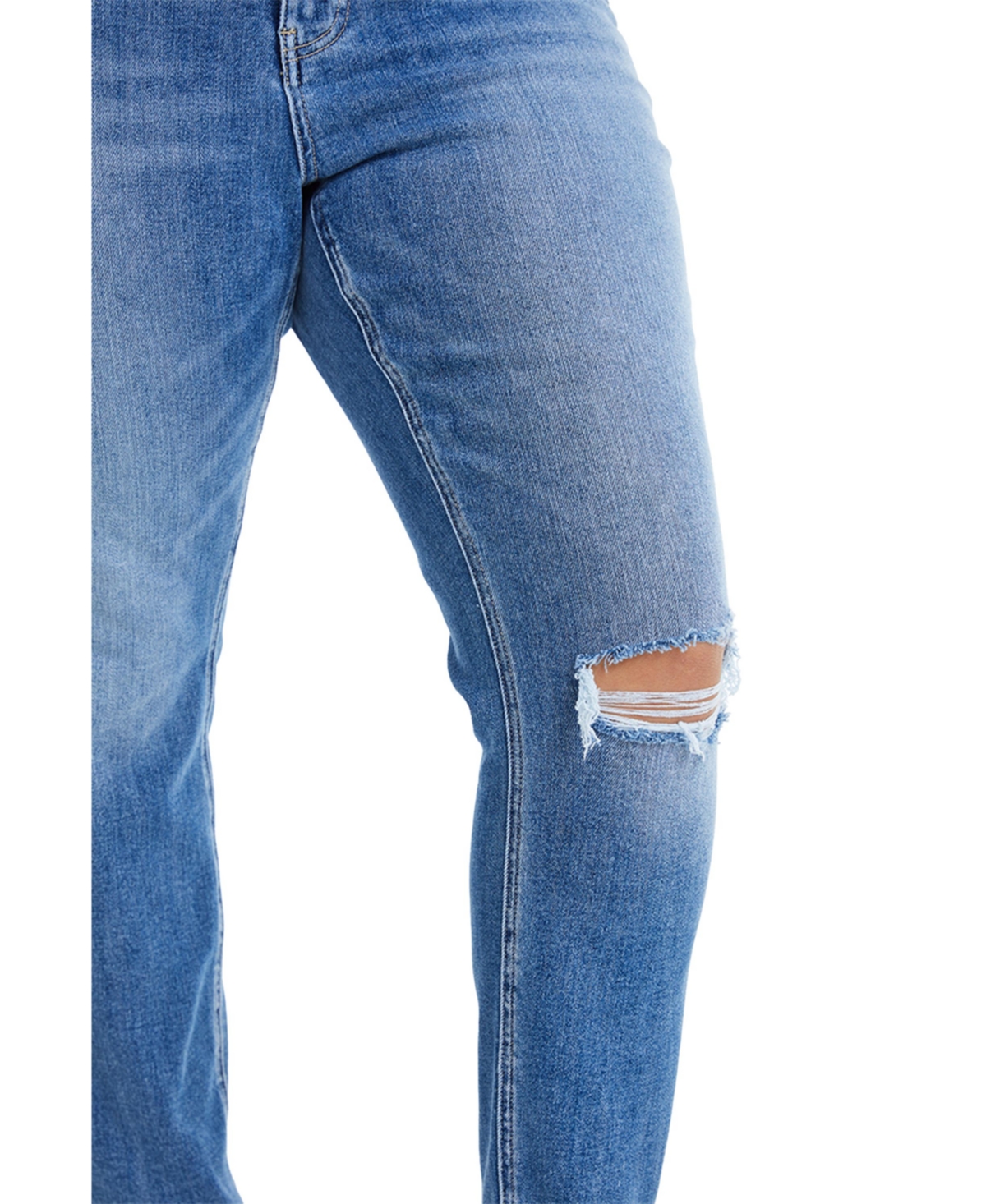 Bayeas Plus Size High Rise Crop Skinny Jeans