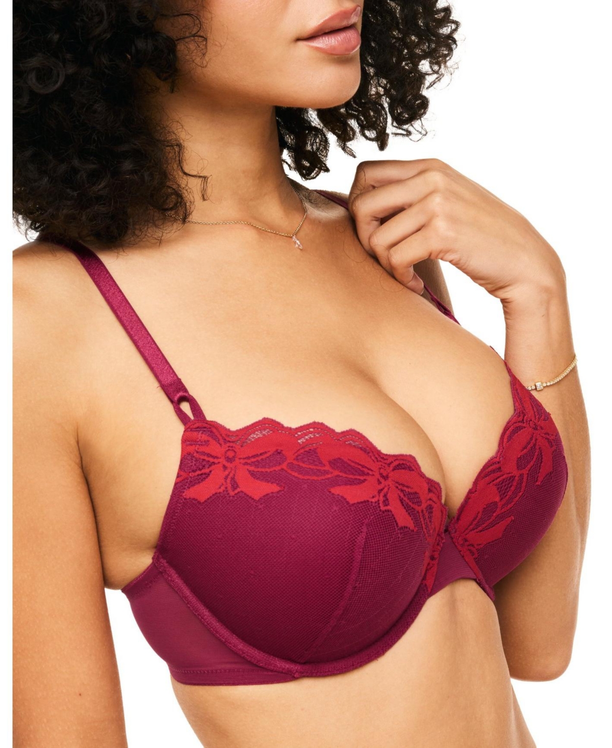 Adore Me Women's Audrina Push Up Plunge Bra