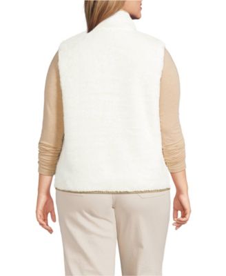 Plus Size Cozy High Pile Fleece Vest