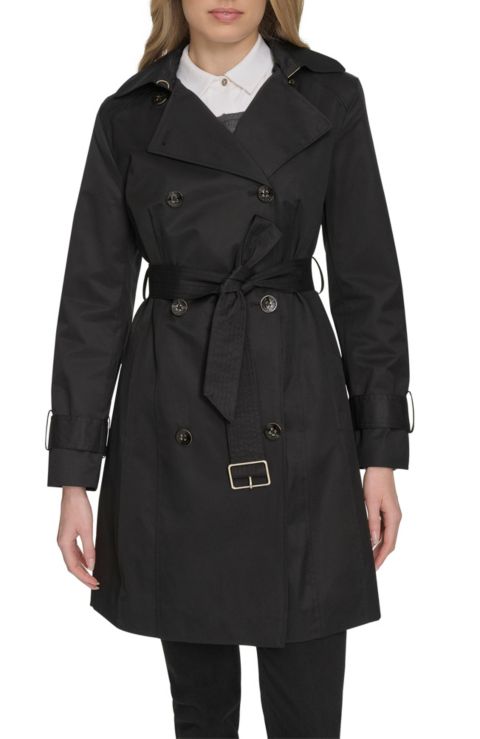 Женские куртки Cole Haan Signature 36 1/2" D/B Trench Coat With Removable Hood