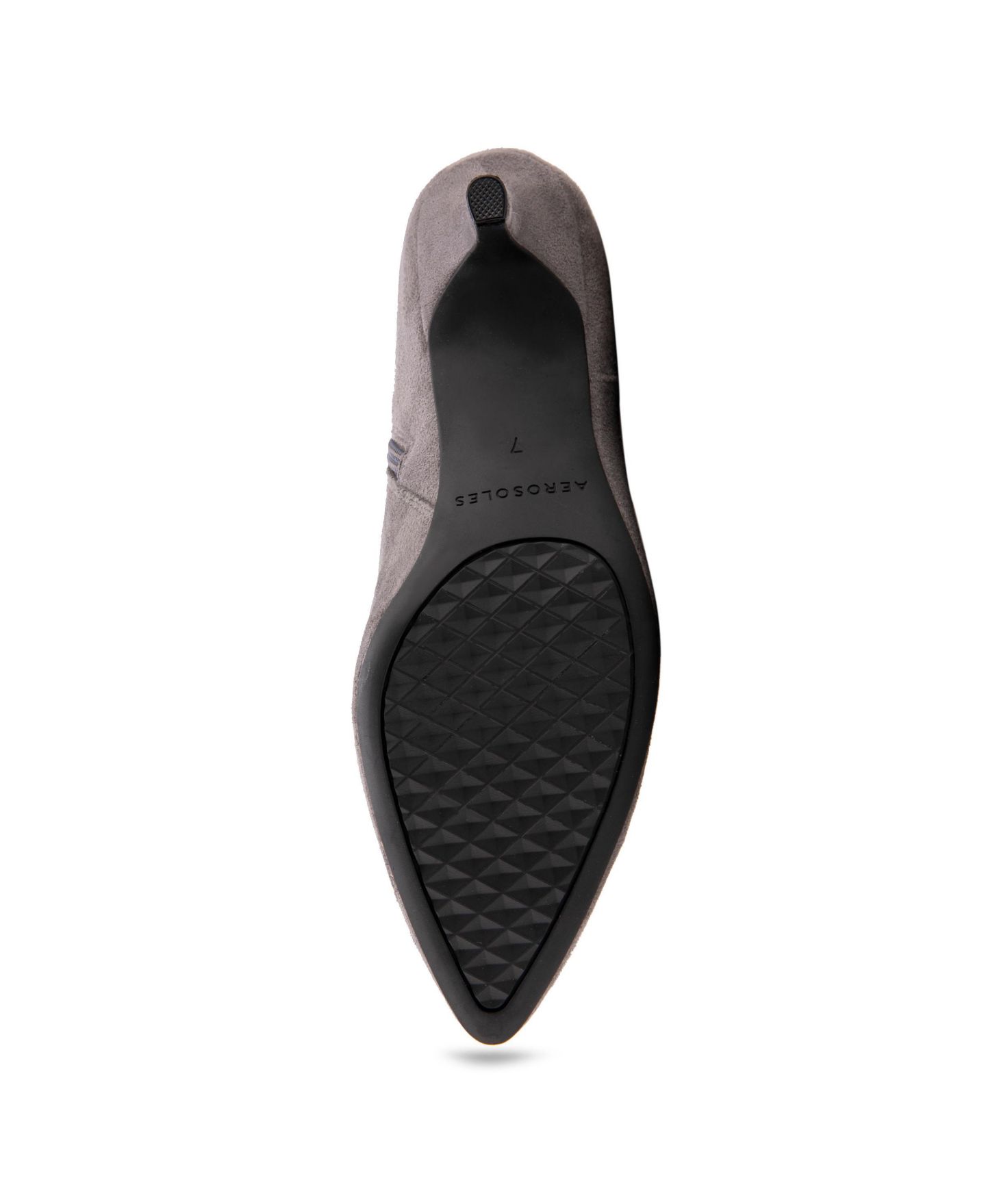 Женские ботинки Aerosoles Epic Kitten Heel Tall, цвет: Чёрный искусственный замшевый — фото 5